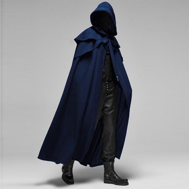 Gothic hooded cape for men - mystic style