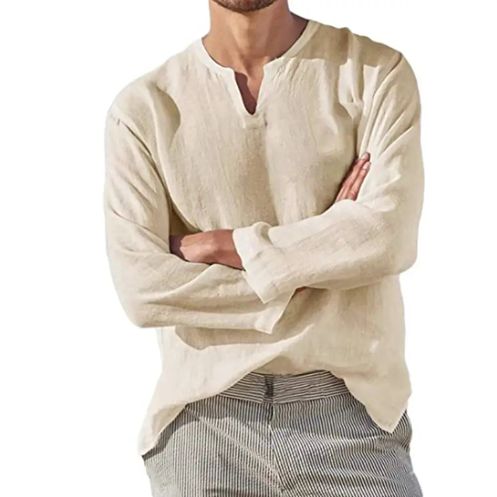 Marrakesh Linen Shirt Unisex Breathable Summer Linen Cotton Blend Lightweight Casual Top