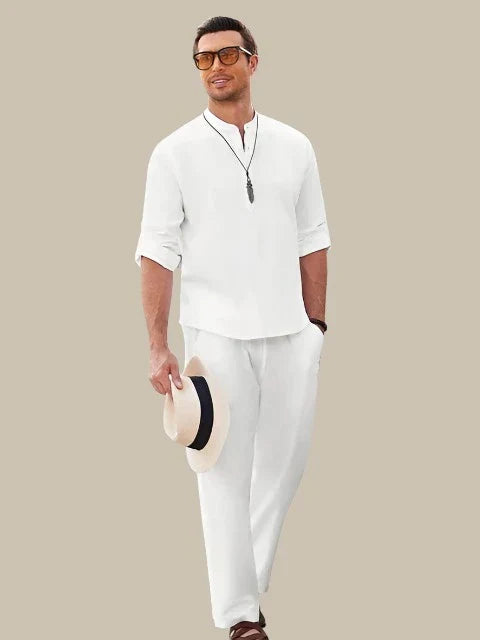 Victor | Men's 2-piece Linen-Cotton Set for Summer Style