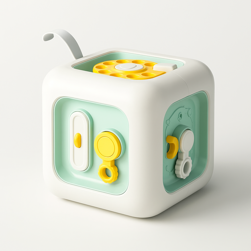 Montessori Sensory Cube 6 In 1 For Ages 3 To 6 Multisensory Hands On Learning To Build Fine Motor Skills