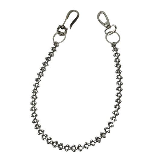 Stainless Steel Beaded Wallet Chain - TrendAura