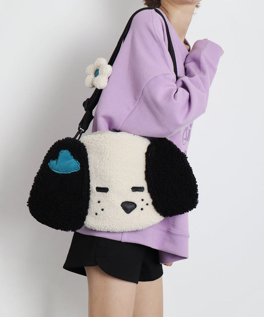 Sac à message en fourrure duveteuse Litter Gog mignon - TrendAura