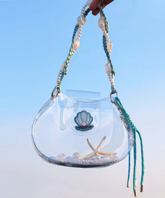 Sacs à bandoulière bleus transparents et résistants pour filles - TrendAura