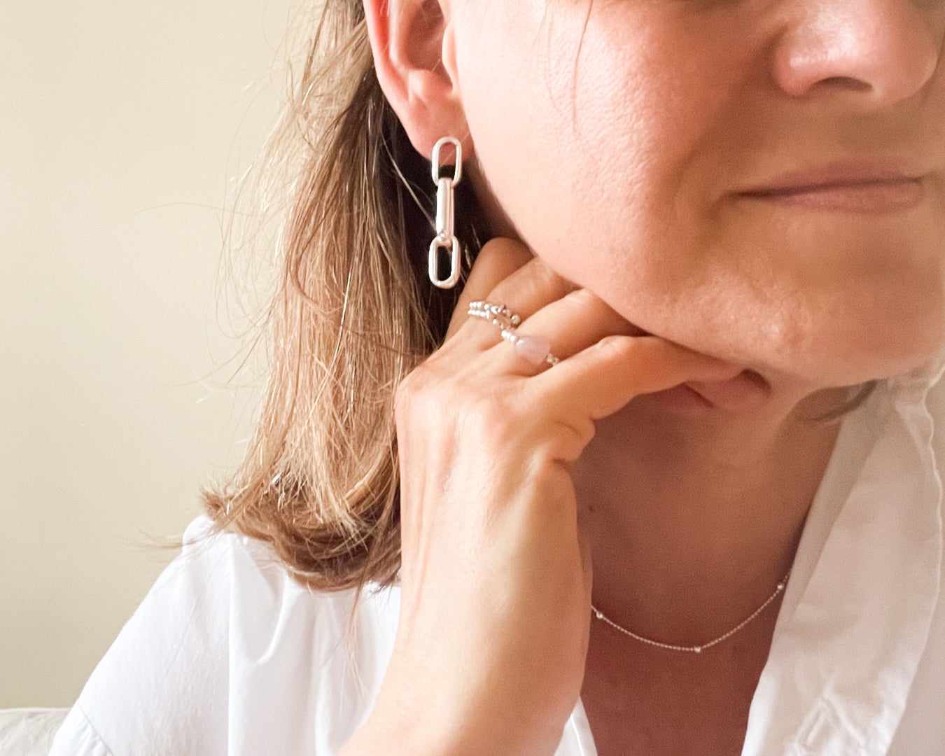 Beatrix | Earrings in Paperclip Design