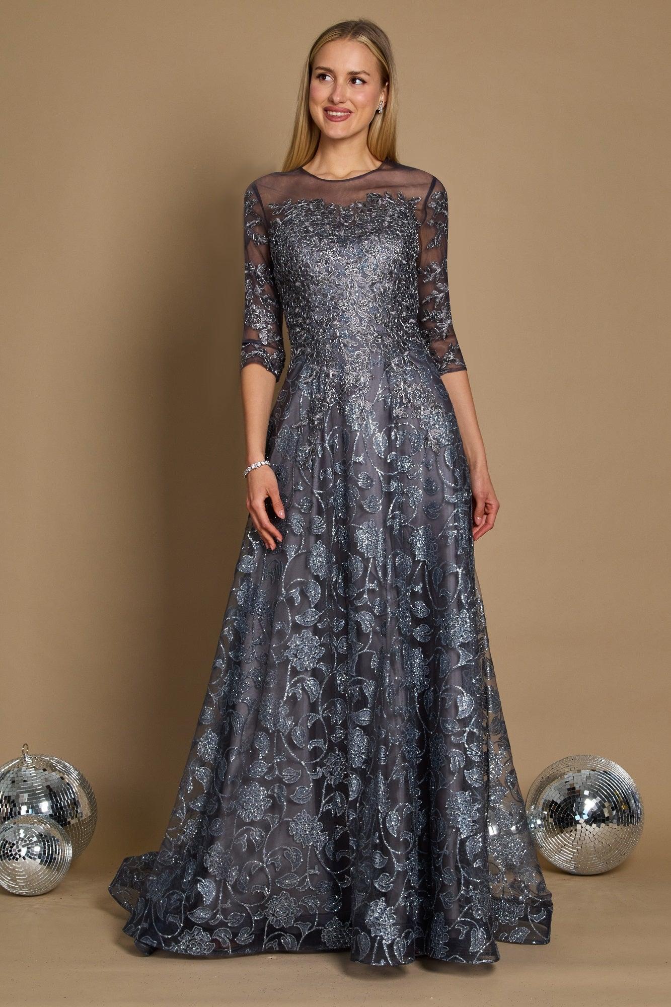 Long Formal Lace Evening Dress