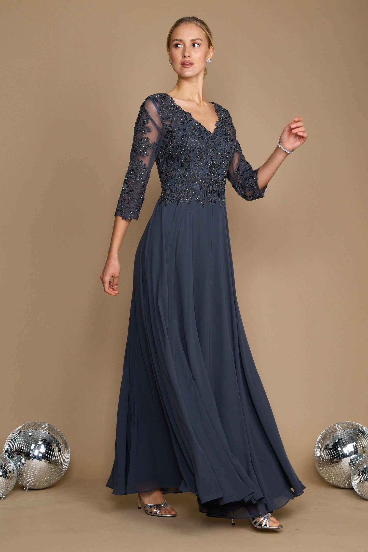 Chiffon Long Formal Mother of the Bride Dress