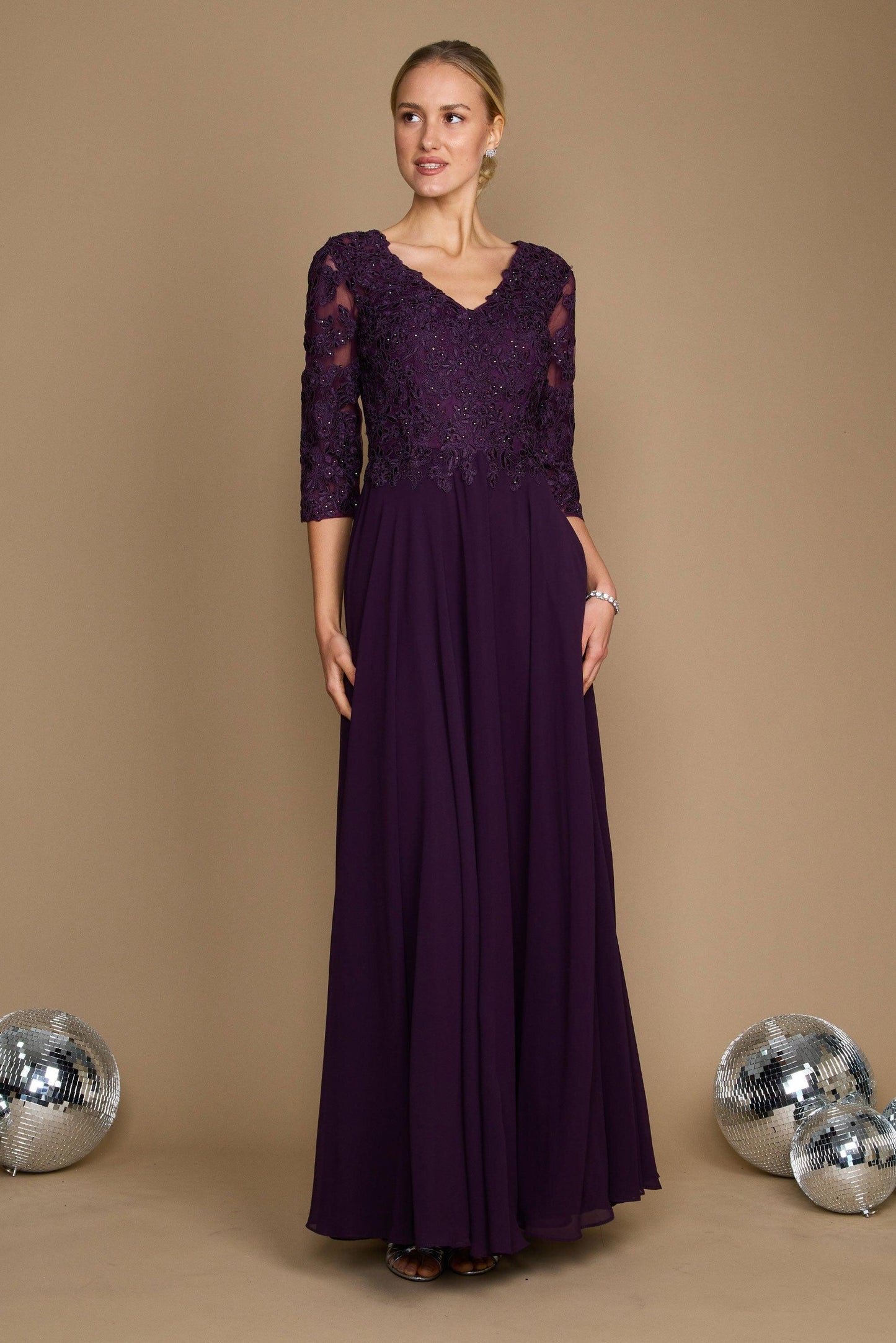 Chiffon Long Formal Mother of the Bride Dress