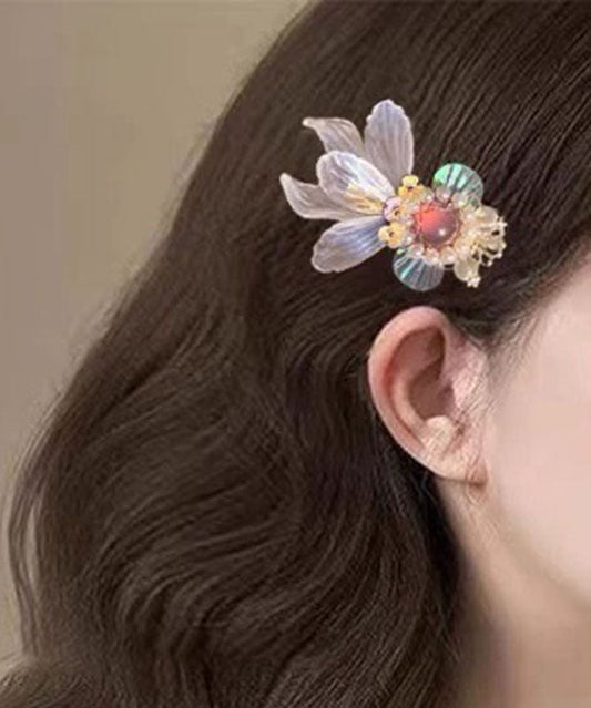 Perles acryliques bicolores à faire soi-même, une paire d'épingles à cheveux en forme de poisson rouge - TrendAura