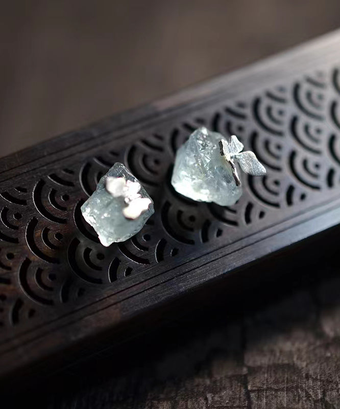 Boucles d'oreilles papillon en argent sterling bleu clair à faire soi-même - TrendAura