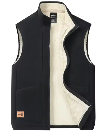 Jaxon Winter Vest For Men Wool Blend Insulated Sleeveless Vest With Full Zip Pockets