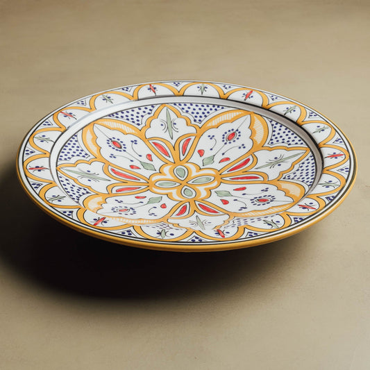 Berber Essence Mustard Salad Plate - Moroccan Dinnerware - TrendAura