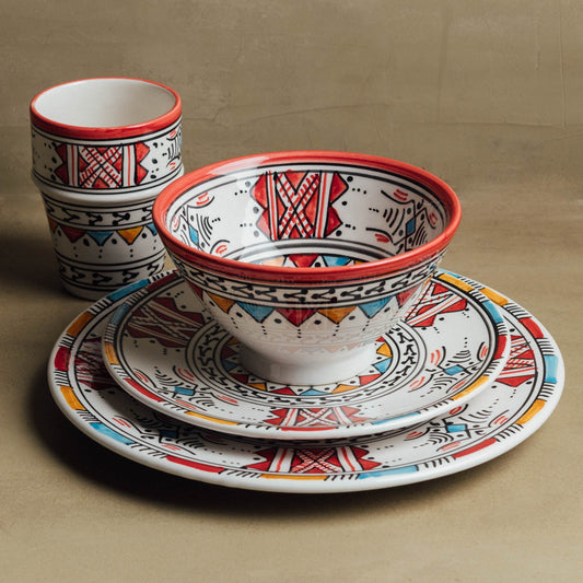Berber Essence - Handcrafted Moroccan Dinnerware Set - TrendAura