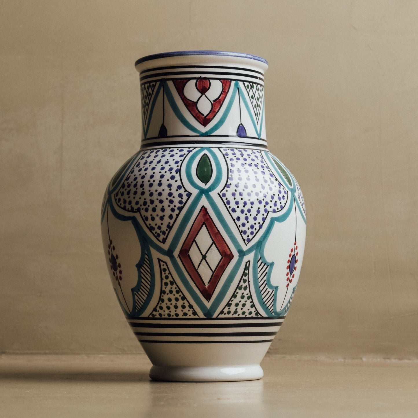 Marrakech Bloom Vase - Handcrafted Moroccan Decor - TrendAura