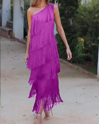 Bella | Festive Women's Dress with Asymmetrical Edges