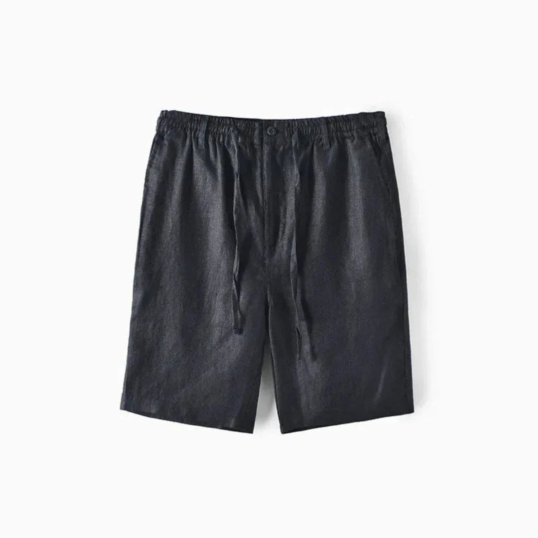Dale Relaxed Linen Drawstring Shorts For Men Lightweight Breathable Summer Beachwear