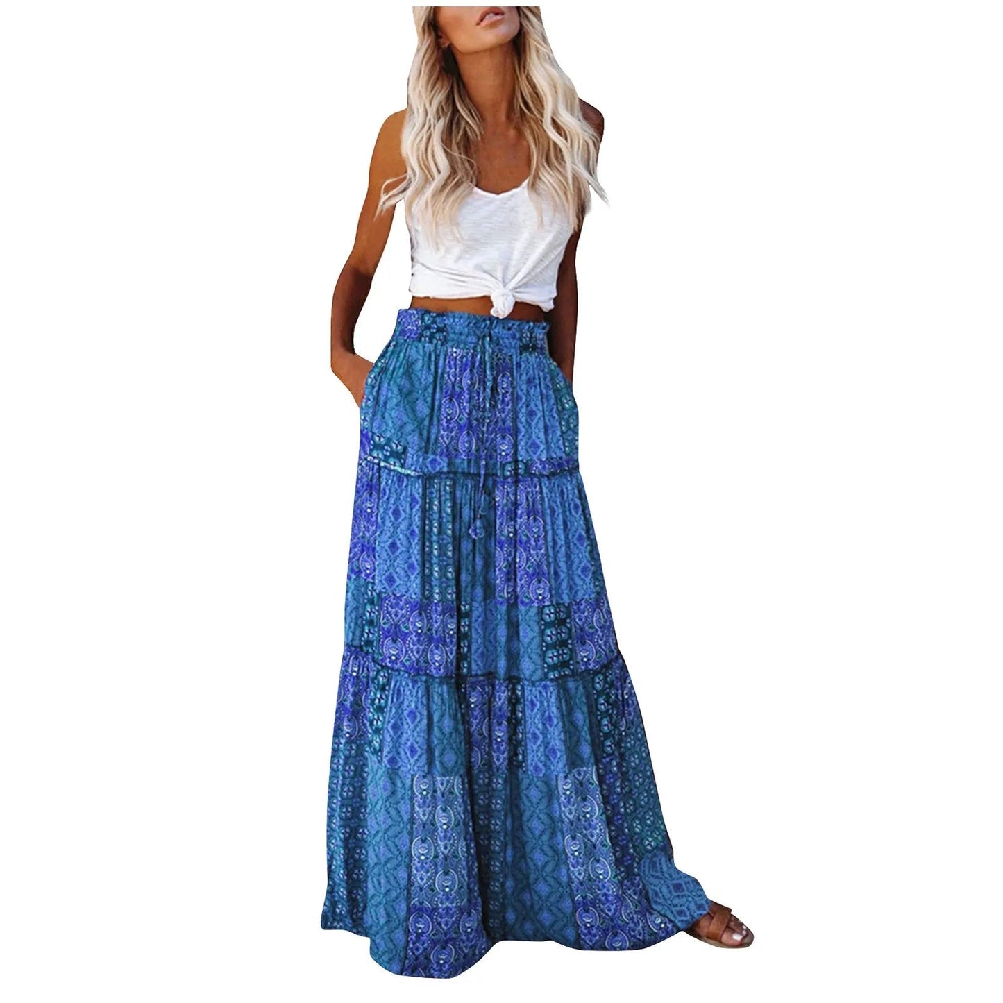 Women's Boho Maxi Skirt