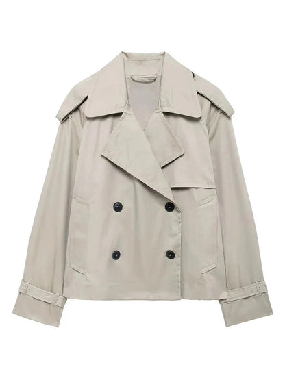 Women's Cropped Trenchcoat