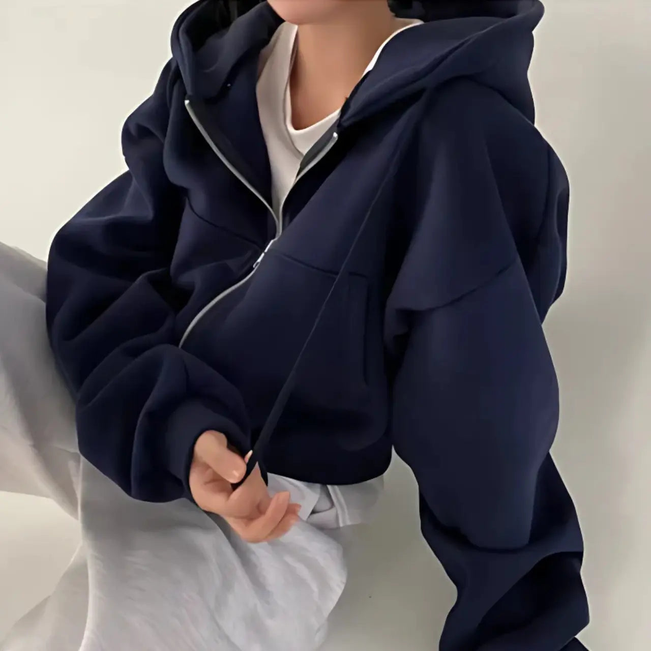 Women's hoodie with zipper