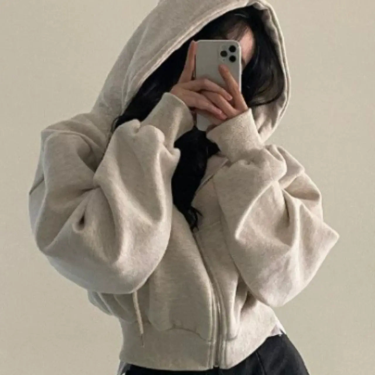 Women's hoodie with zipper