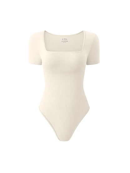 Women's Seamless Bodysuit with Short Sleeves