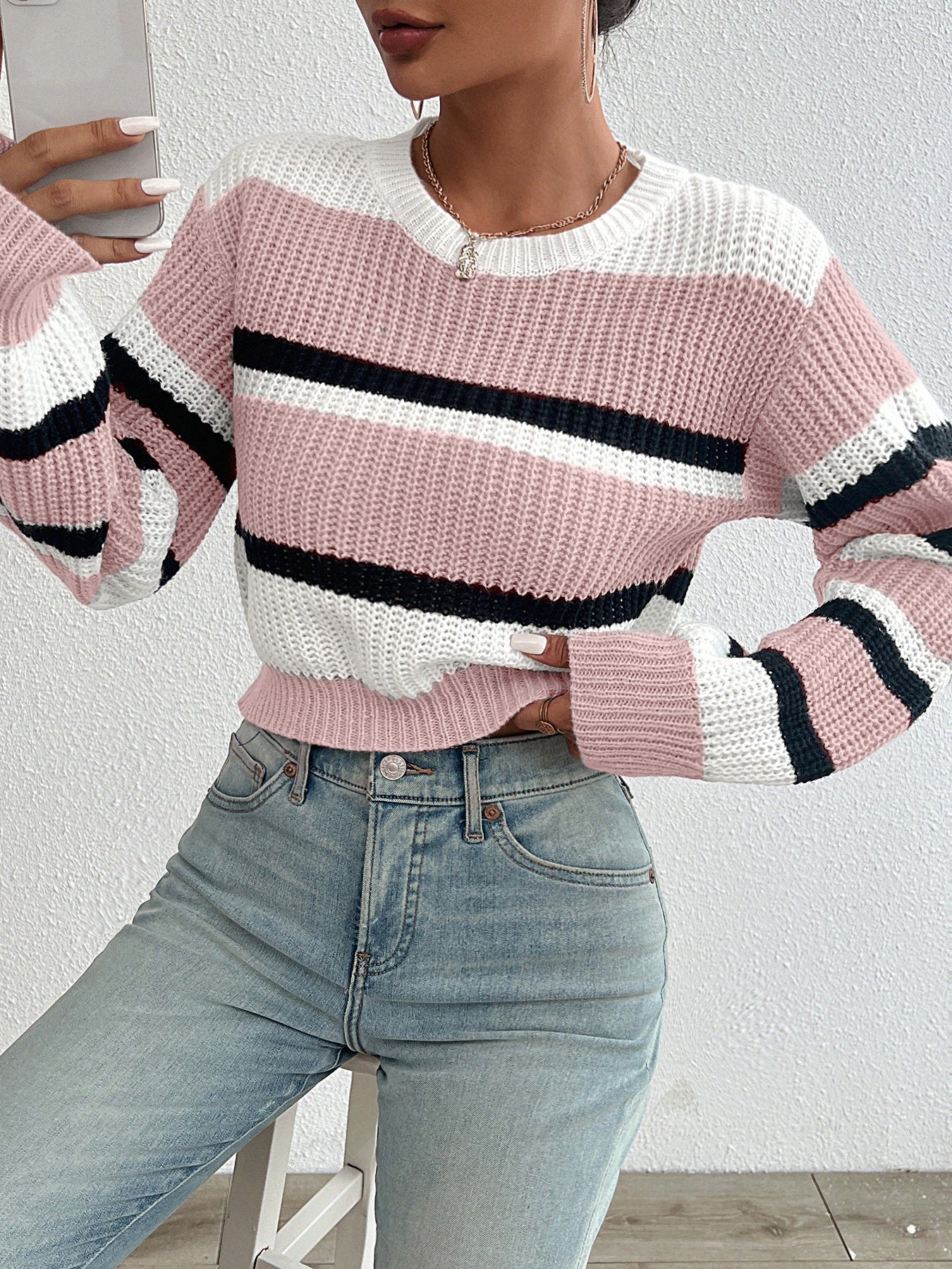 Women's long-sleeve sweater