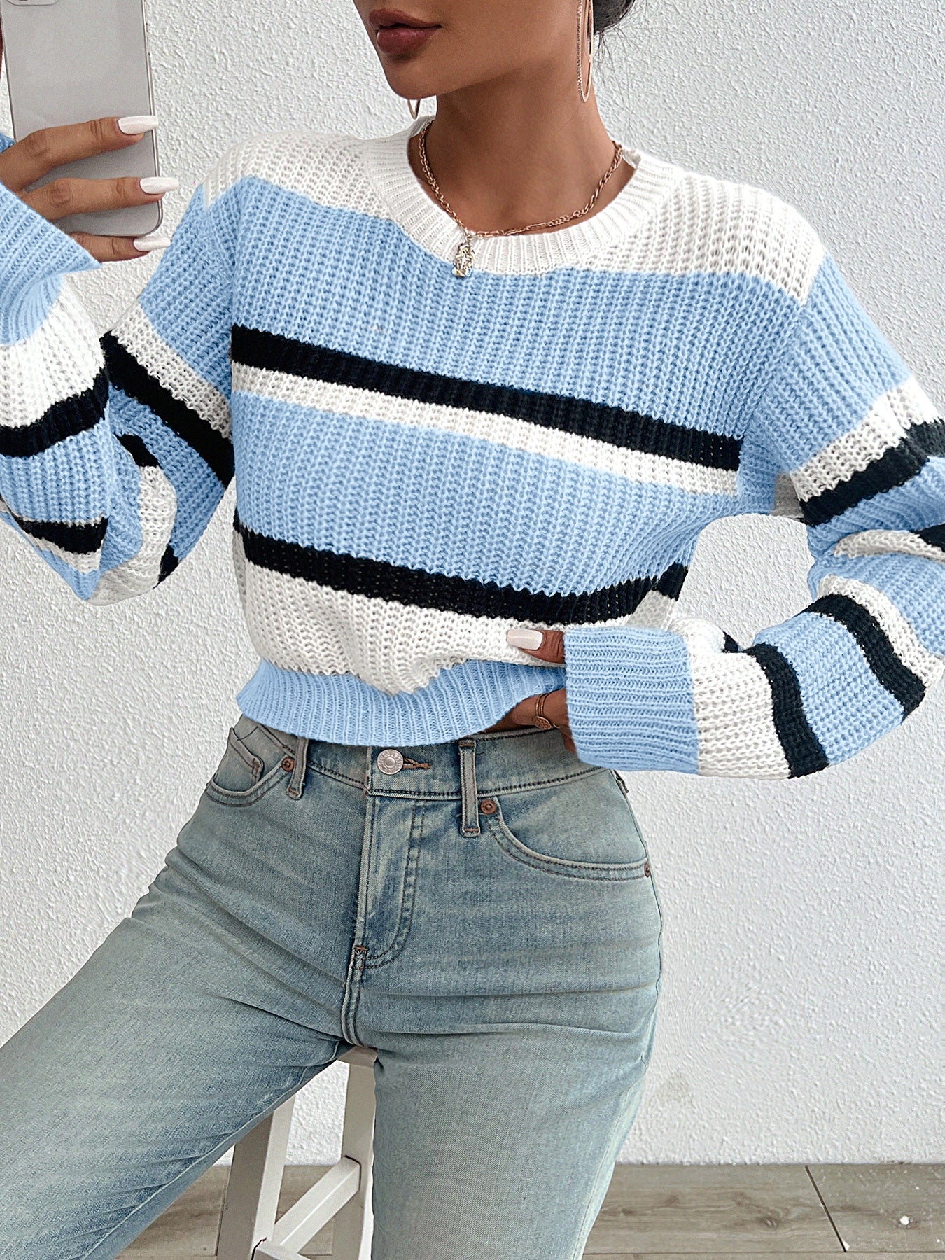 Women's long-sleeve sweater