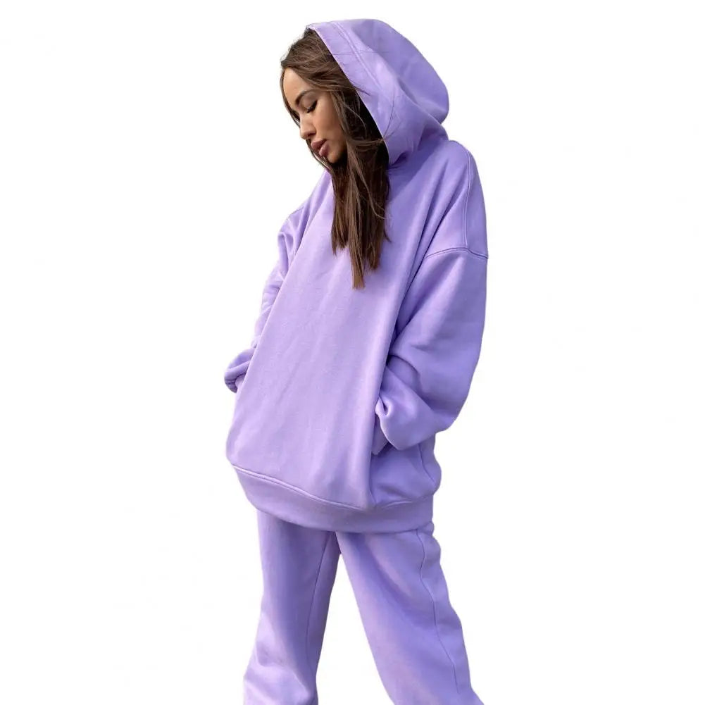 Women's tracksuit with hood