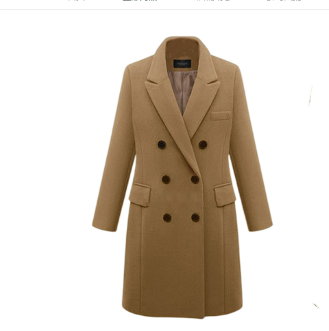 Women's Winter Trench Coat | Double-breasted