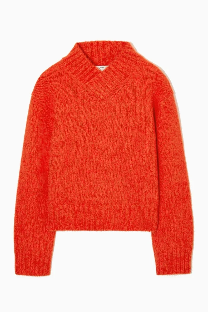 Women's sweater made of wool blend