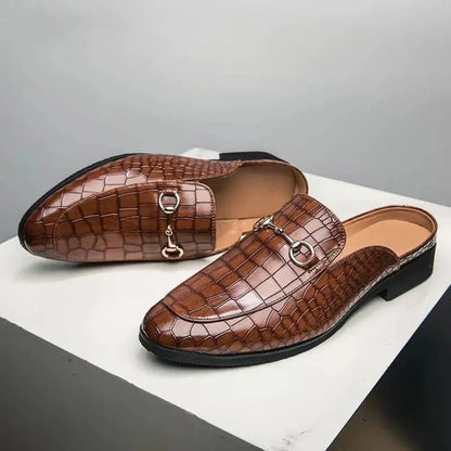 Dante Croc-Embossed Mules