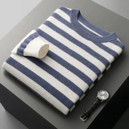 Dariel Crewneck Wool Stripe Sweater