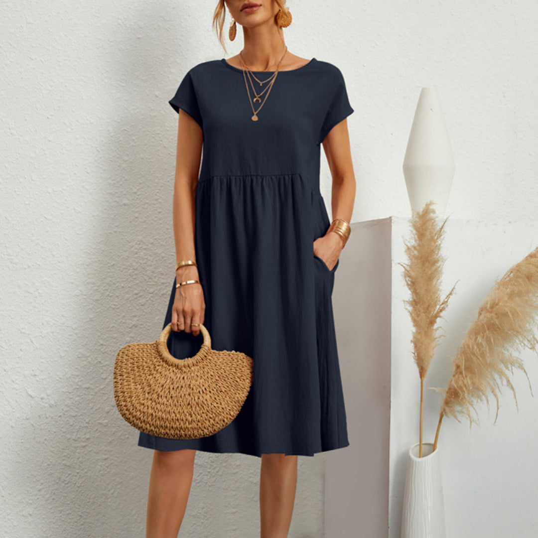 Anna | Comfortable Midi Dress in A-Line for Women