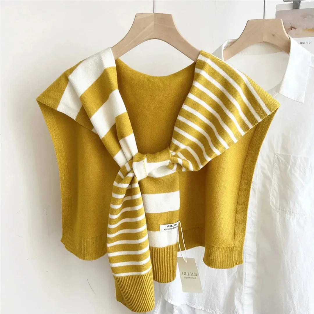 Demi Striped Knitted Shawl