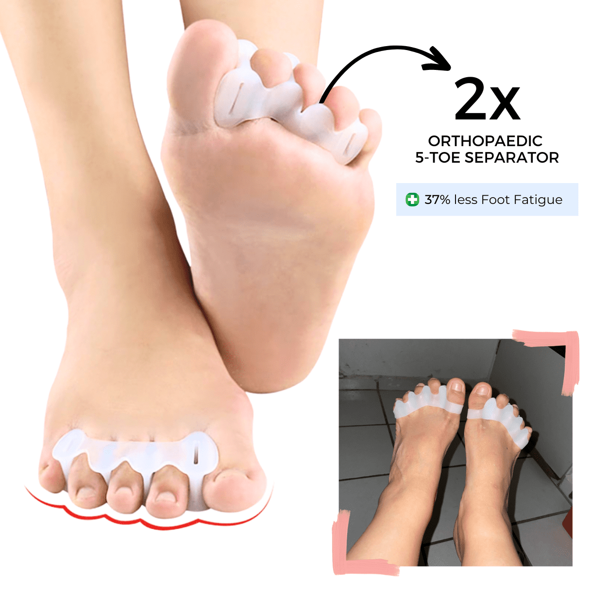 Orthopaedic 5 Toe Separator - TrendAura