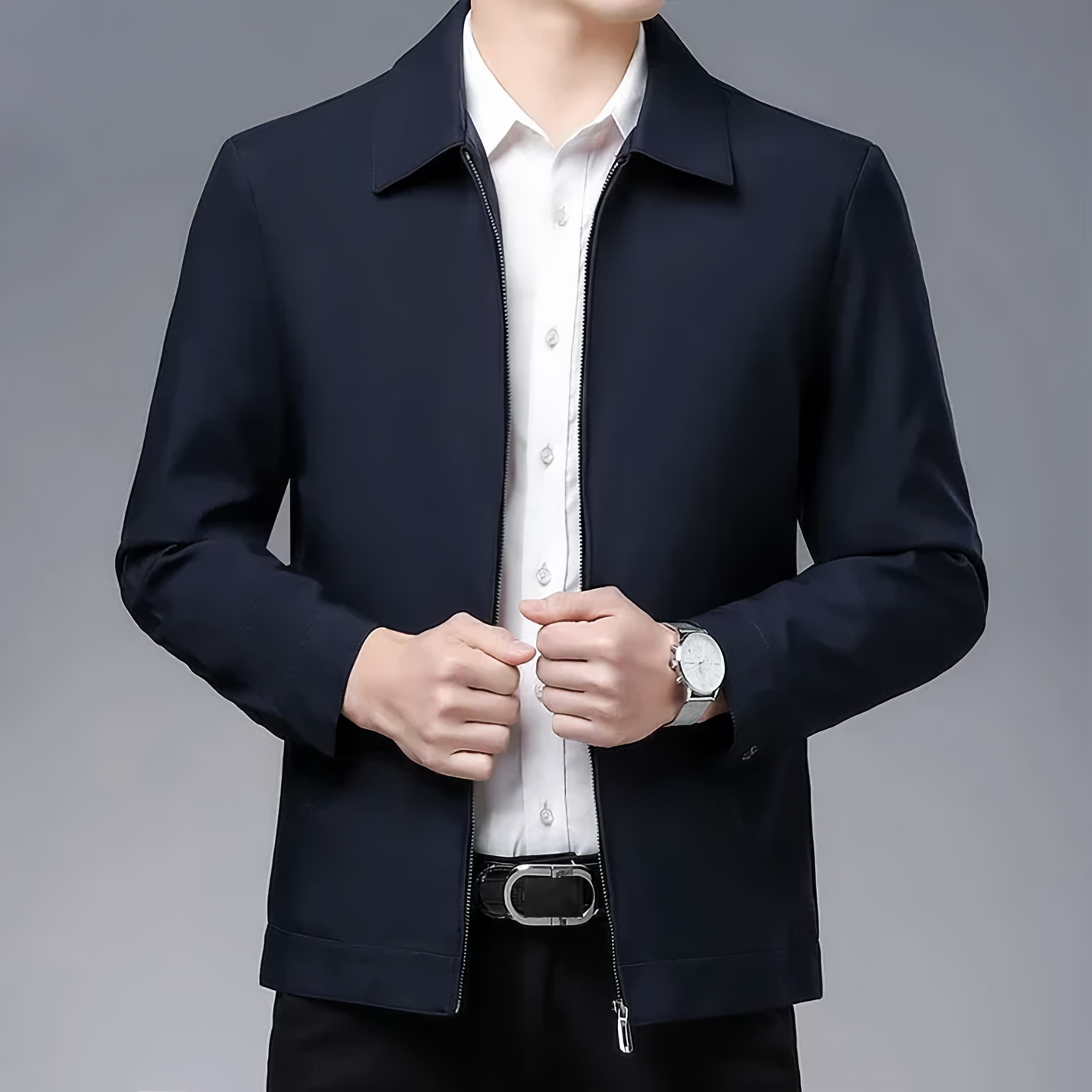Jordan Premium Jacket for Men Timeless All Season Italian Blend Outerwear for Business and Casual Wear