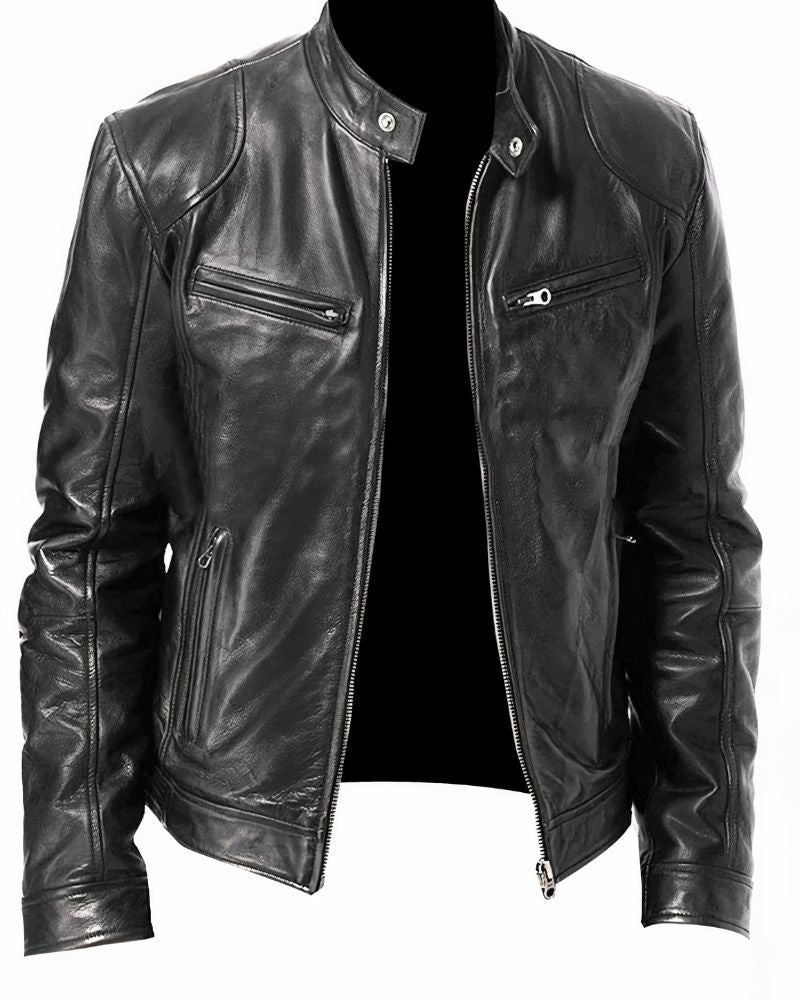 Mens Leather Motorcycle Jacket Erwan For Riders With Superior Protection And Sleek Design