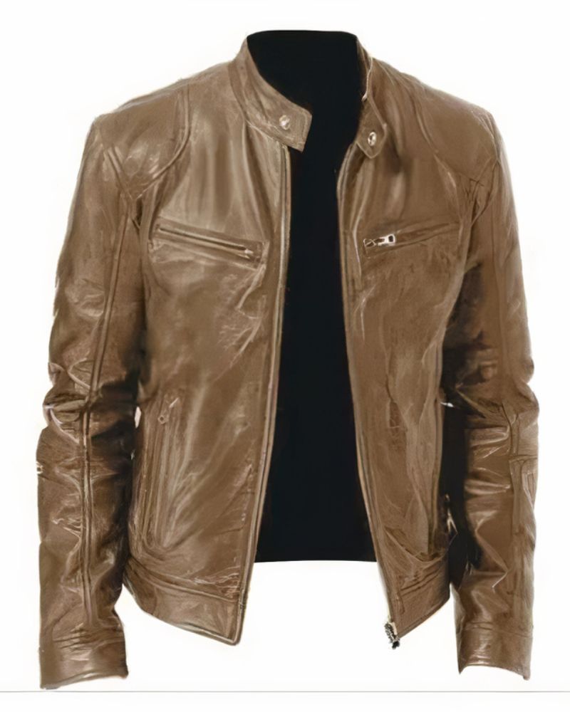 Mens Leather Motorcycle Jacket Erwan For Riders With Superior Protection And Sleek Design