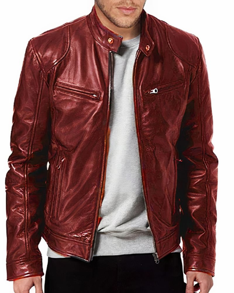 Mens Leather Motorcycle Jacket Erwan For Riders With Superior Protection And Sleek Design
