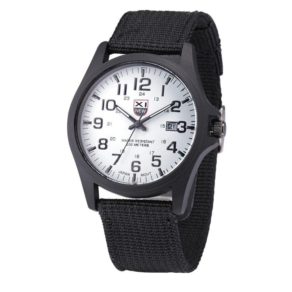 James Tactical Military Watch For Men Analog Display With Luminous Hands Durable Nylon Strap