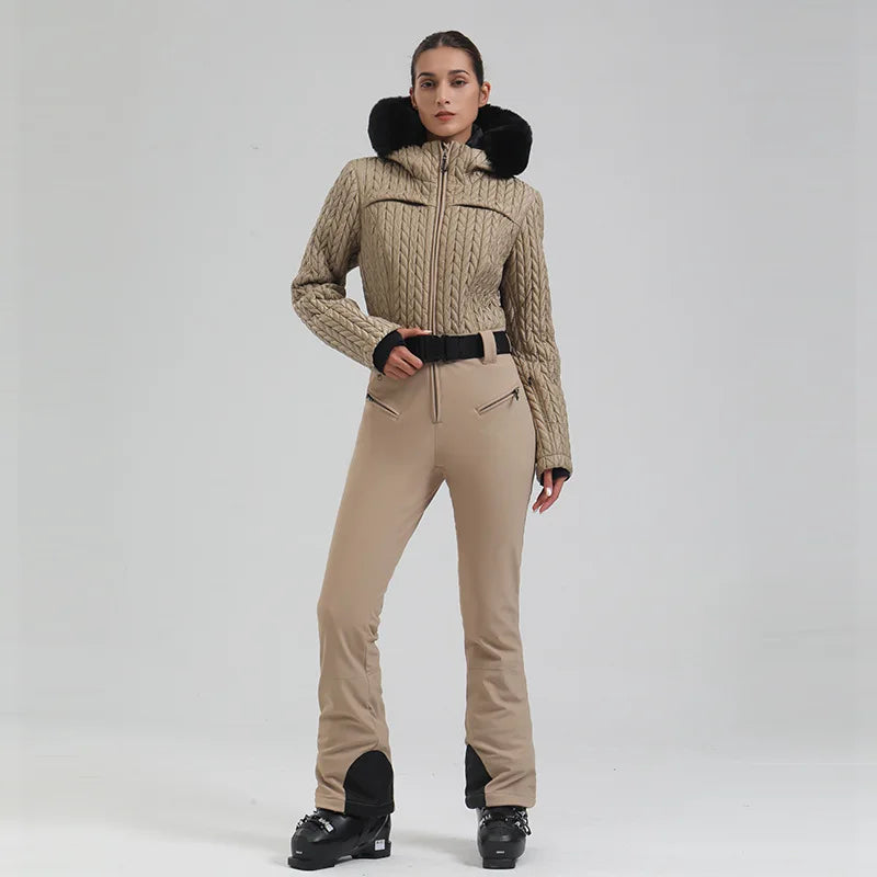 Thermal Insulated One Piece Ski Suit For Skiers And Snowboarders Slim Fit Comfort And Protection