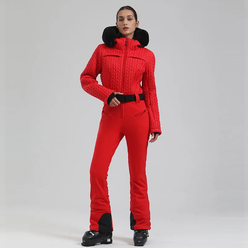 Thermal Insulated One Piece Ski Suit For Skiers And Snowboarders Slim Fit Comfort And Protection