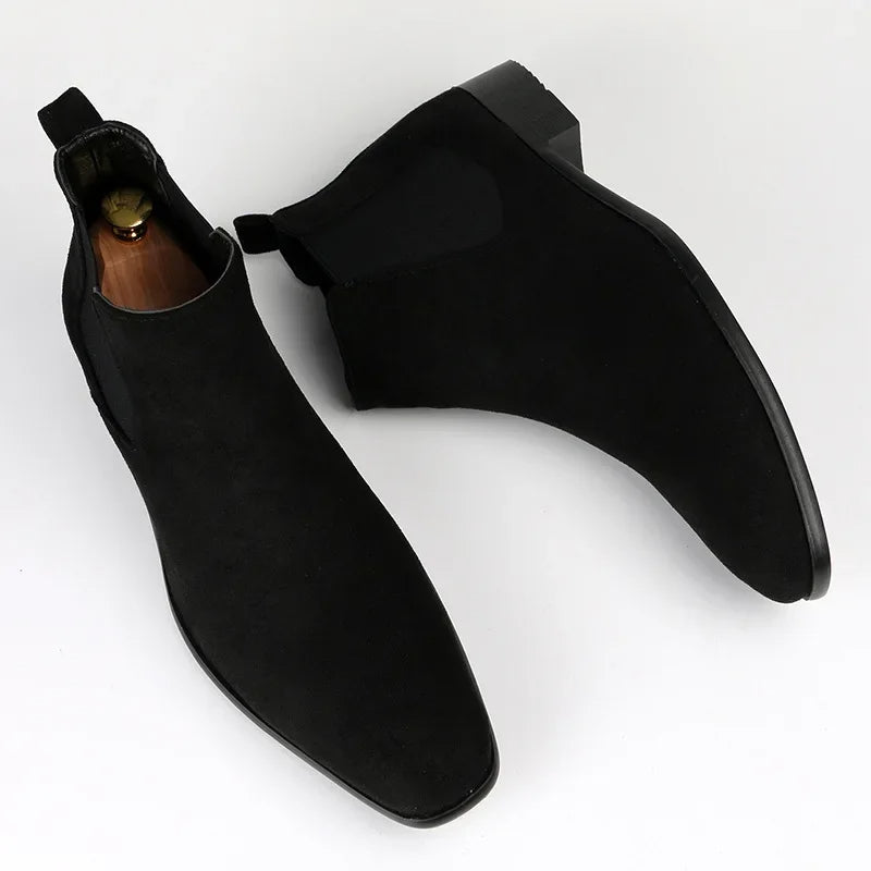 Chelsea boots with elastic panels for men