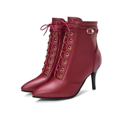 Elegant Stiletto Ankle Boots for Women – Chic & Versatile