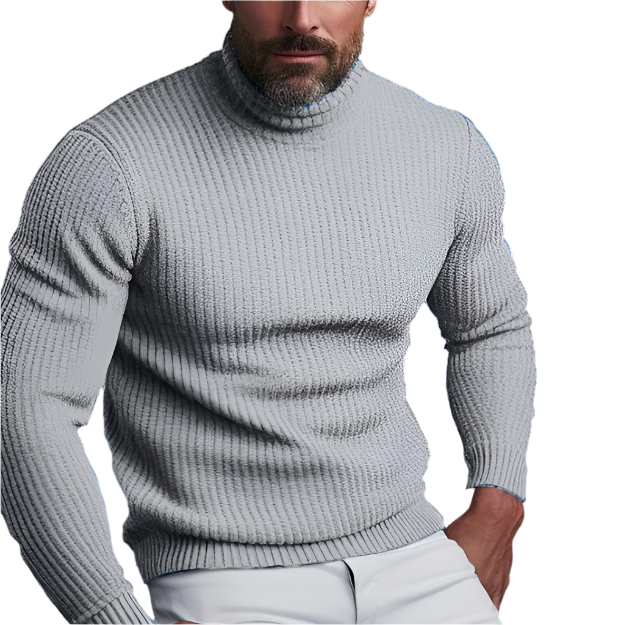 Elegant turtleneck sweater - Turtleneck sweaters for men - Luxurious and versatile