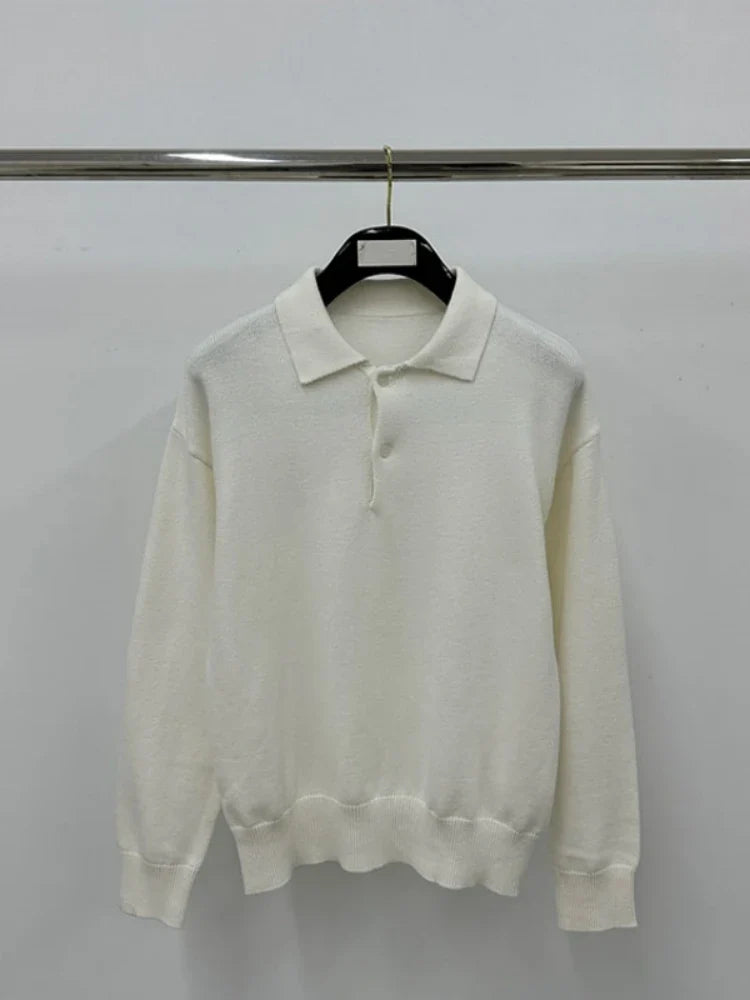 Elegant pullover made of blended yarn