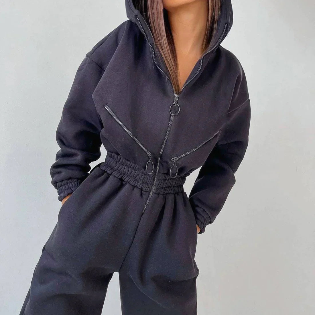 Winter overall for women made of fleece