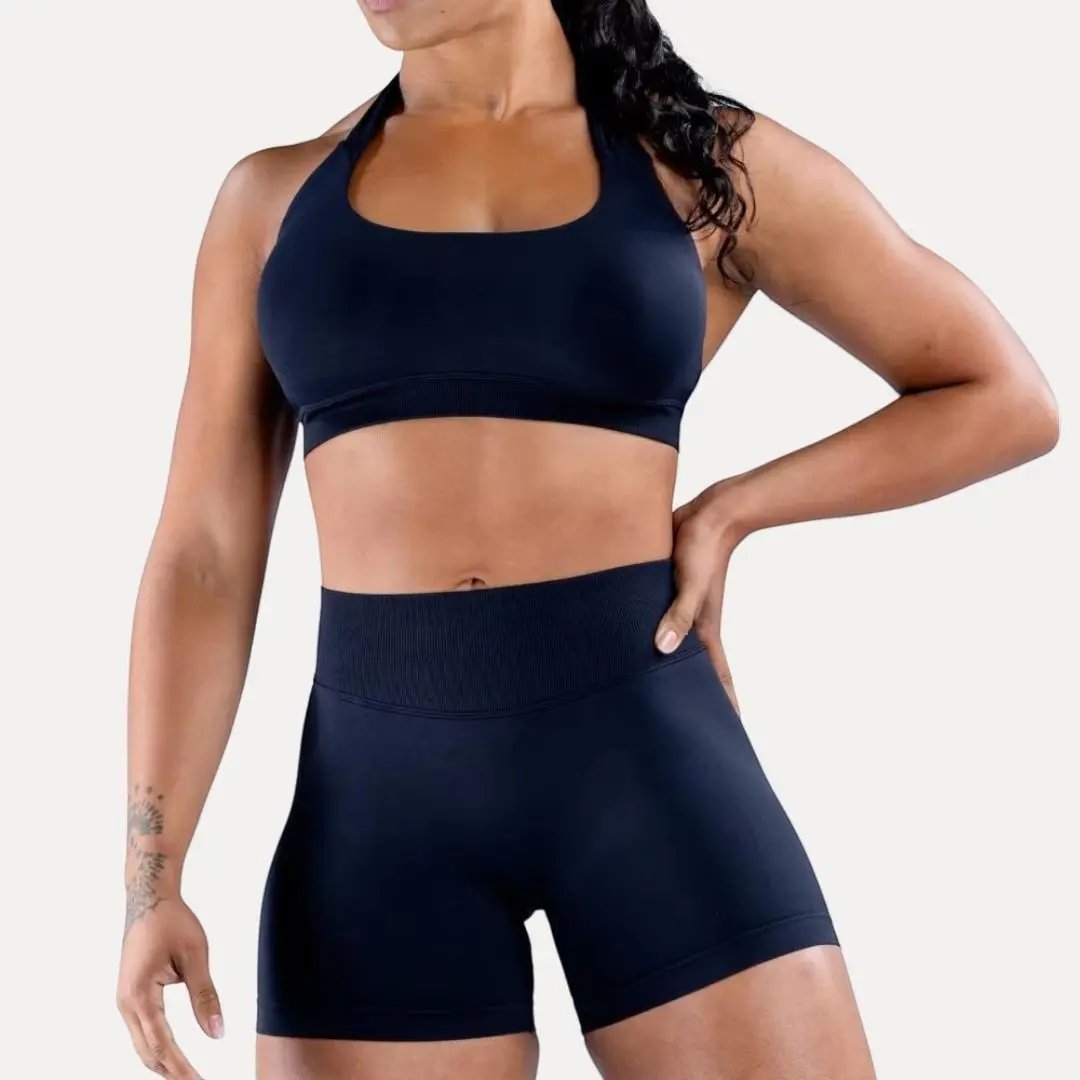 Elena Seamless Halter Sports Bra