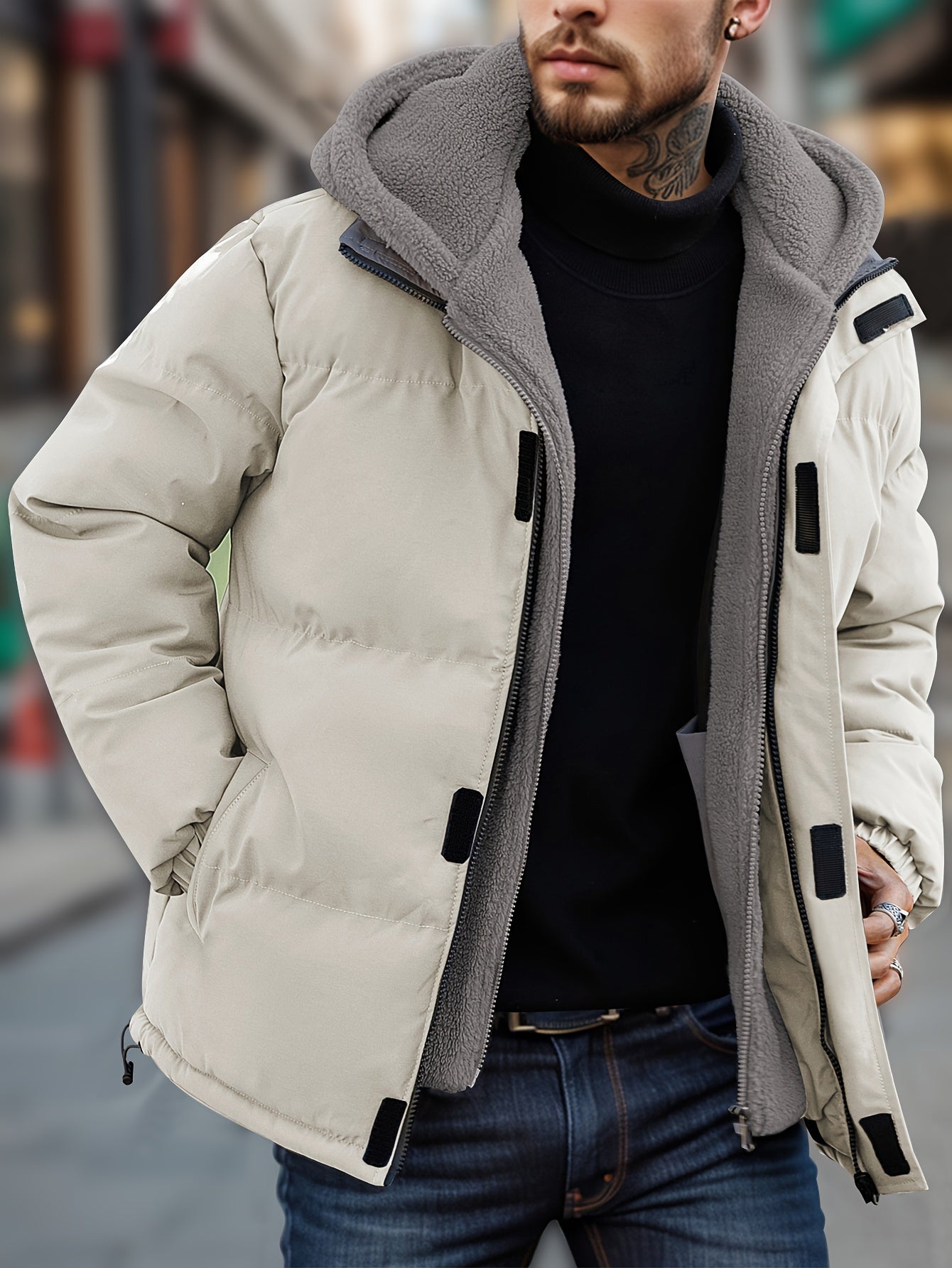 Warmer puffer winter jacket