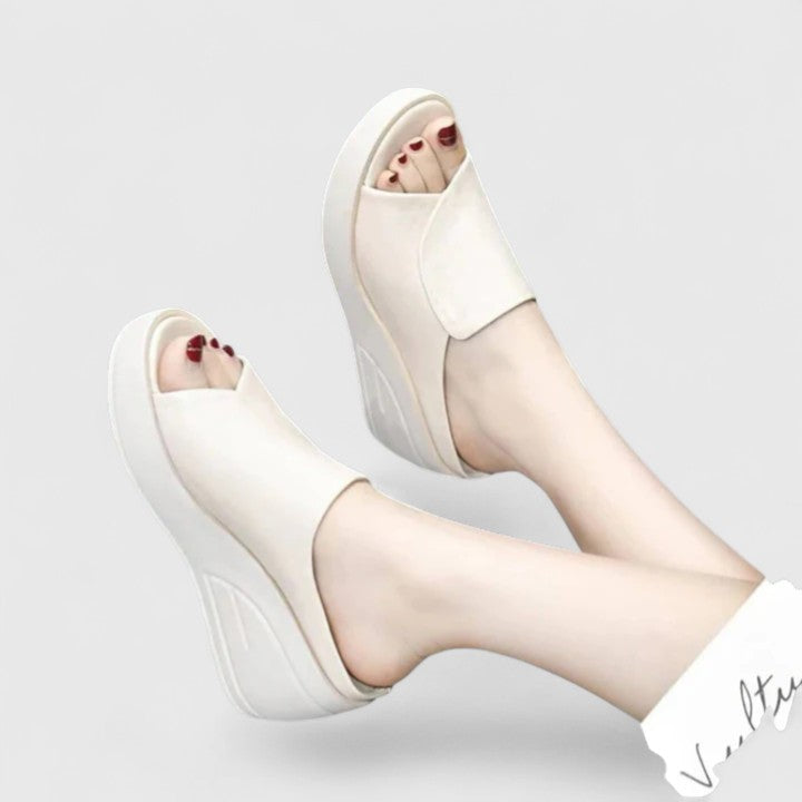 Women's Wedge Sandals with Adjustable Straps and Supportive Design
