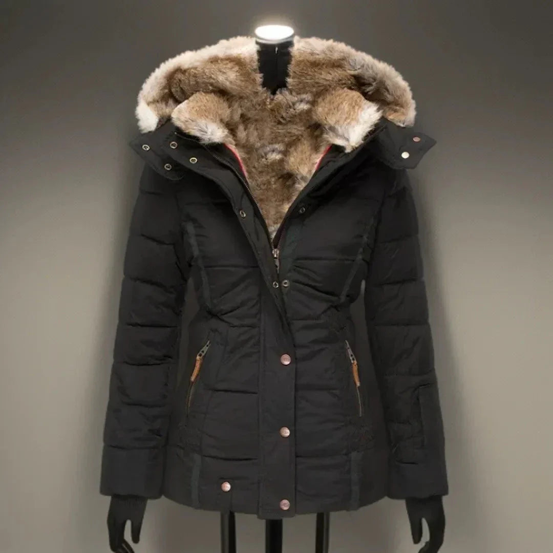 Eliza Faux Fur Hooded Puffer Jacket